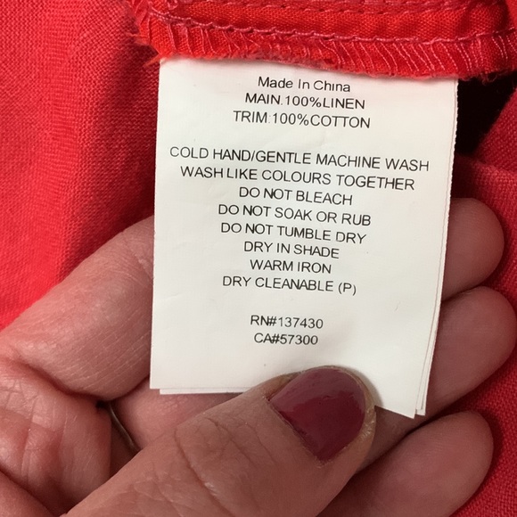 Cropped 100% linen pants - Picture 4 of 9